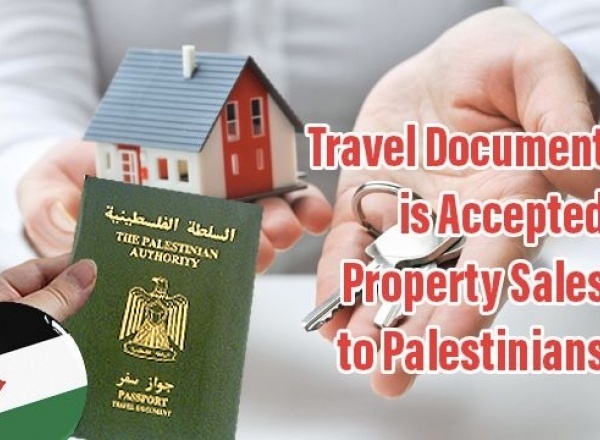 Passeport Palestinien Accepté Pour La Vente D'immobilier