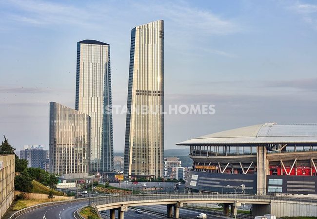 Просторные квартиры с видом на город в Сарыере, Стамбул 3