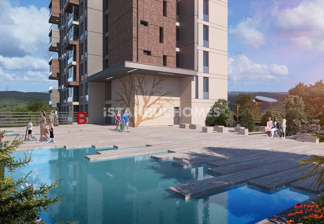 شقق للبيع في مجمع السكني مطل على الغابة في كاغيتهانه 9