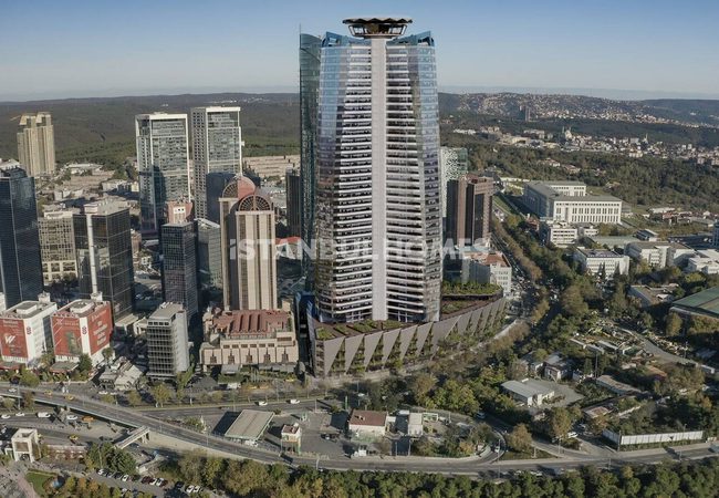Flats in Luxury Project with Views on 3 Bridges in Istanbul Sariyer 1