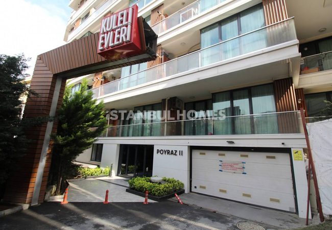 伊斯坦布尔西斯里 (sisli ) 安全建筑群中带家具的复式公寓 1