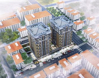 Квартиры в смешанном проекте с бассейном в Кючюкчекмедже 3