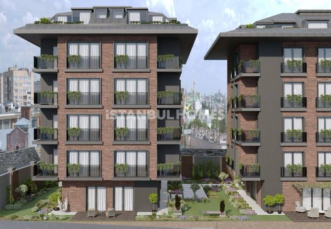 Bosphorus View-flats with Private Gardens in Uskudar Istanbul 1