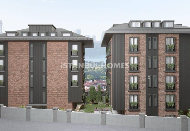 Bosphorus View-flats with Private Gardens in Uskudar Istanbul 4