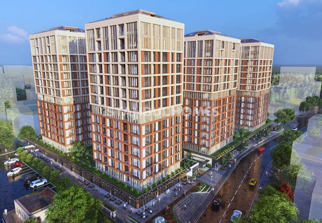 İstanbul Kadıköy'de Havuzlu Sitede Şehir Manzaralı Daireler