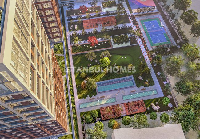 İstanbul Kadıköy'de Havuzlu Sitede Şehir Manzaralı Daireler 1