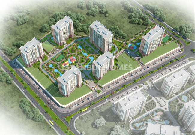 Lake View Apartments in a Complex with a Pool in Avcilar 1