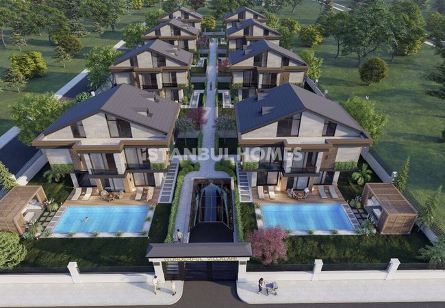 Luxurious Nature-view Houses with Pools in Beylikdüzü İstanbul 1