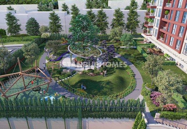 شقق بشرفات على طريق باسن إكسبريس في باغجلار إسطنبول 3