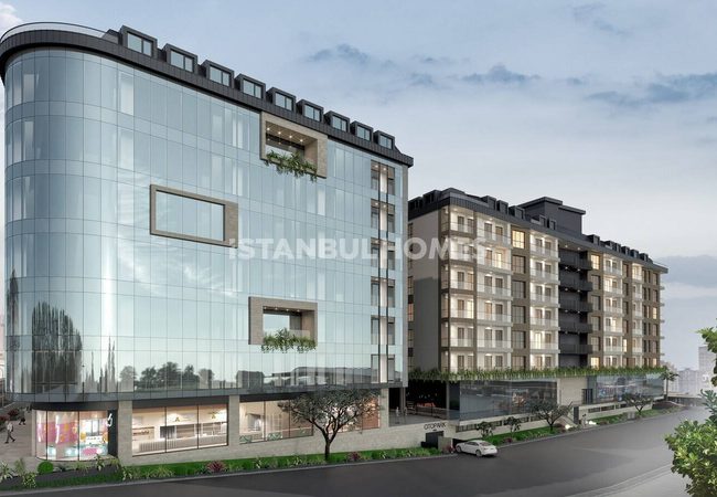 Квартиры с видом на город в комплексе в Малтепе, Стамбул