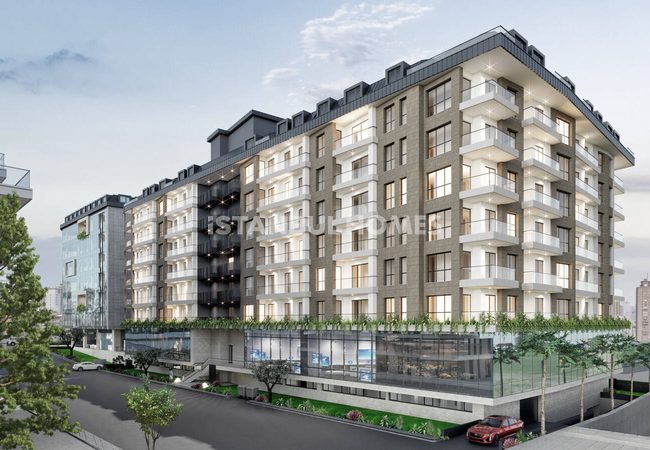 Квартиры с видом на город в комплексе в Малтепе, Стамбул 3