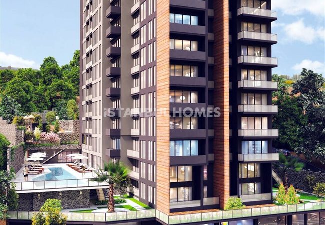 عقارات بإطلالة بحرية في مجمع سكني في كارتال، إسطنبول