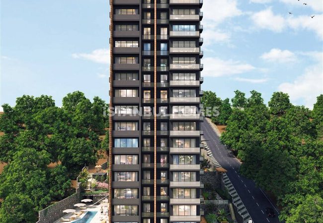 عقارات بإطلالة بحرية في مجمع سكني في كارتال، إسطنبول 1