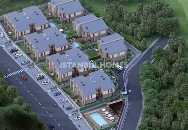 İstanbul Beykoz'da Güvenlikli Sitede Havuzlu 5 Odalı Villalar 3