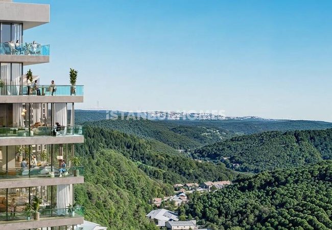 伊斯坦布尔萨里耶尔 (sariyer) 高档住宅区森林景观公寓 4
