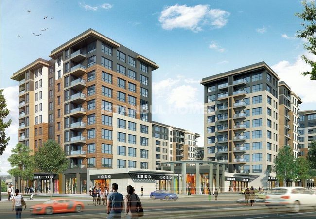 Shops in a Project Close to the Metro in Basaksehir