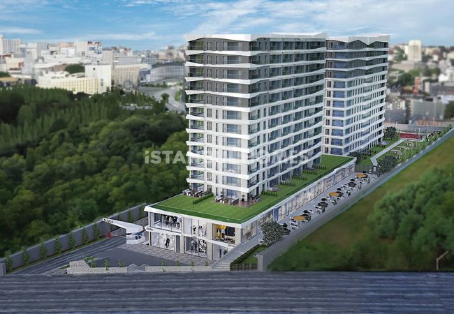 شقق بتصميم أنيق في مجمع سكني مع مسبح في باغجيلار، إسطنبول 2