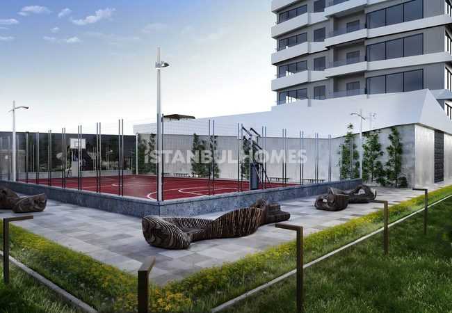 شقق بتصميم أنيق في مجمع سكني مع مسبح في باغجيلار، إسطنبول 4