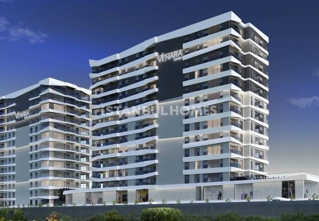 شقق بتصميم أنيق في مجمع سكني مع مسبح في باغجيلار، إسطنبول 5