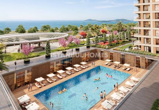 İstanbul Kartal'da Sahil Yürüyüş Yoluna 200 M Mesafede Daireler 15