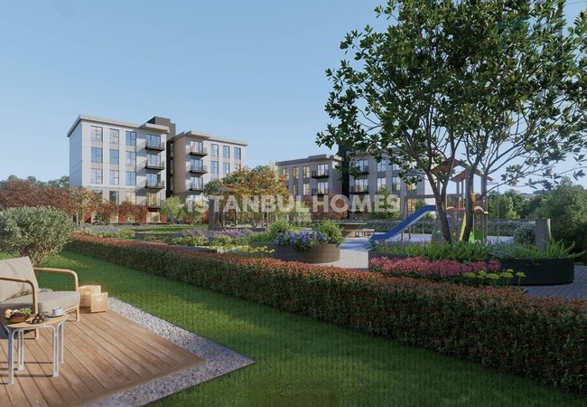 Wohnungen In Einer Wohnanlage Mit Parkplätzen In Başakşehir 2