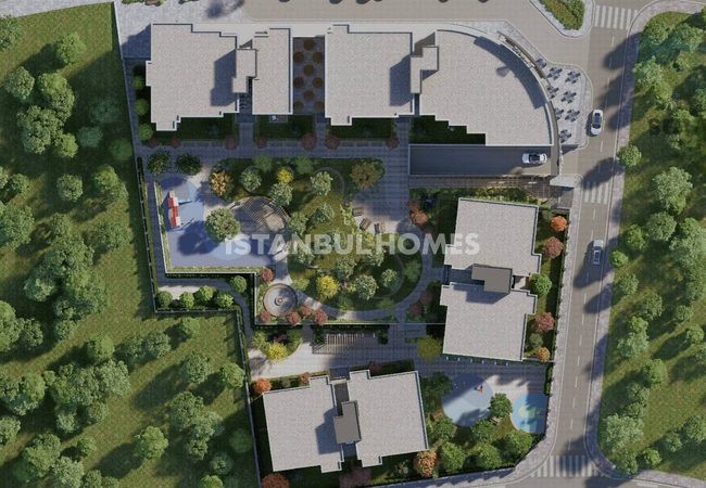 Wohnungen In Einer Wohnanlage Mit Parkplätzen In Başakşehir 7