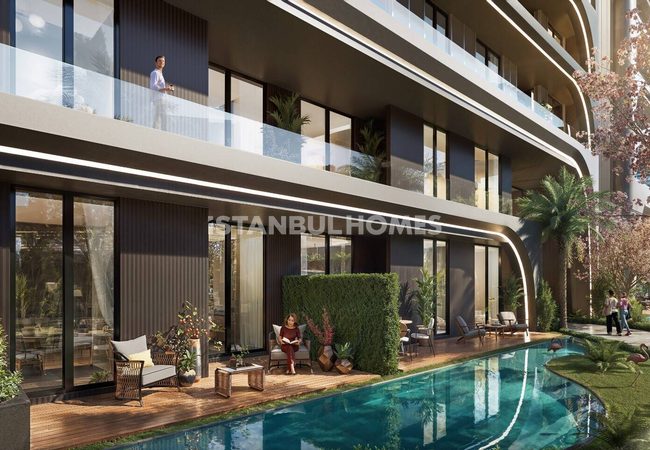 Wohnungen Mit Meerblick Und Privatpool In Ataşehir 6