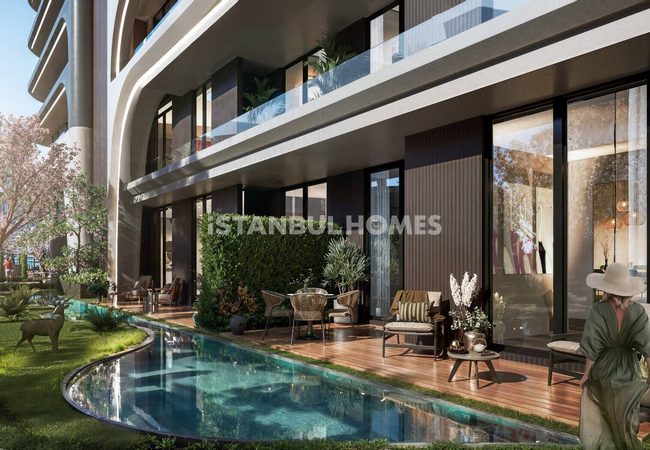 Wohnungen Mit Meerblick Und Privatpool In Ataşehir 8