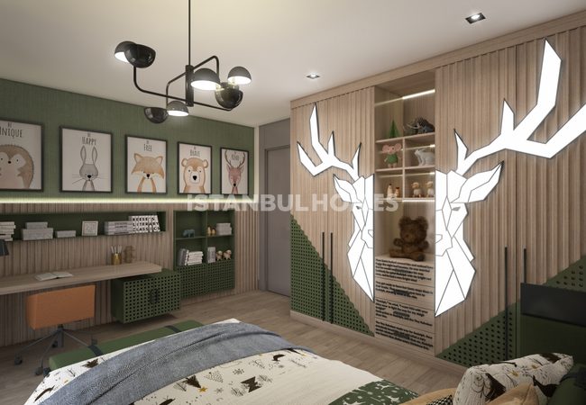 New Build Triplex Villas with Private Pool in Beylikduzu 35