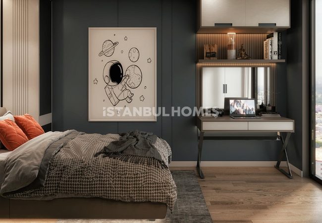 Real Estate with Bosphorus Views in a Secure Complex in Uskudar 10