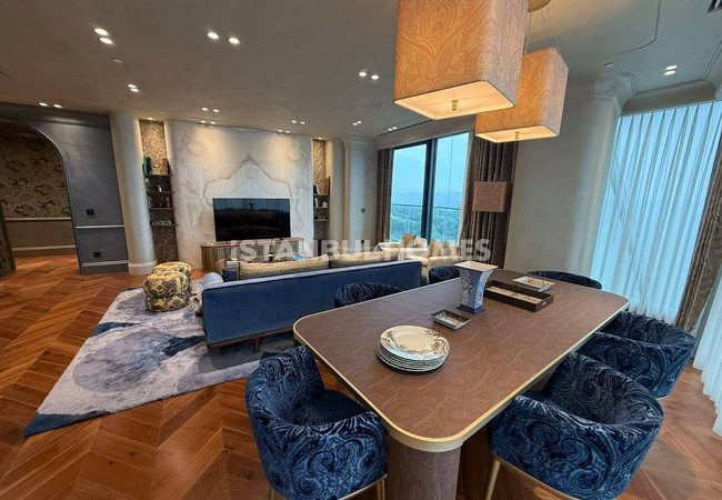 Flats in Luxury Project with Views on 3 Bridges in Istanbul Sariyer 13