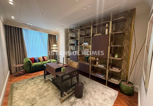Flats in Luxury Project with Views on 3 Bridges in Istanbul Sariyer 18