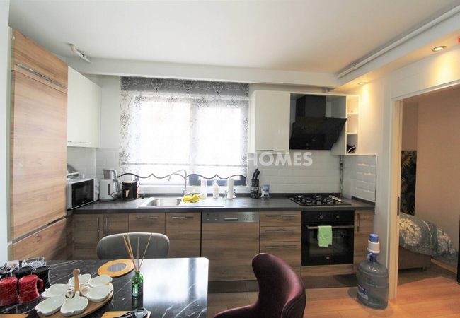 伊斯坦布尔西斯里 (sisli ) 安全建筑群中带家具的复式公寓 6