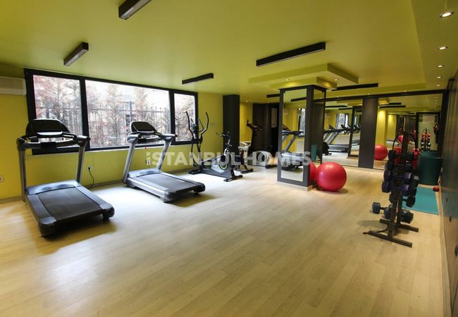 伊斯坦布尔西斯里 (sisli ) 安全建筑群中带家具的复式公寓 16