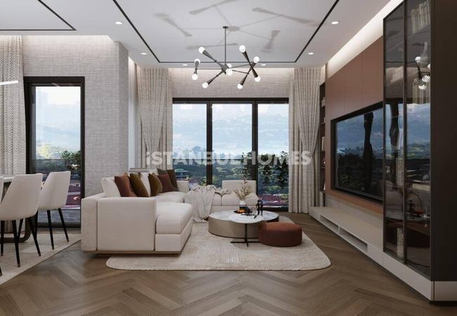 Bosphorus View-flats with Private Gardens in Uskudar Istanbul 7