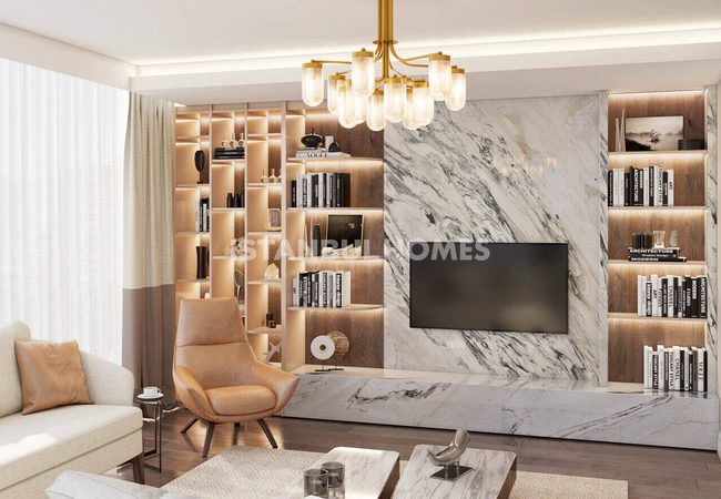 İstanbul Kadıköy'de Havuzlu Sitede Şehir Manzaralı Daireler 16
