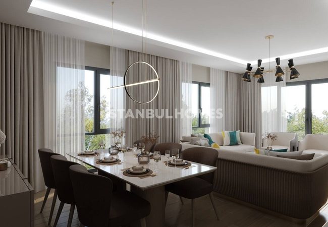 Lake View Apartments in a Complex with a Pool in Avcilar 3