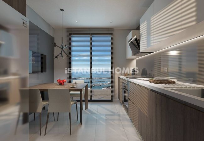 Elegante Wohnungen In Einem Projekt Mit Meerblick In Buyukcekmece 10