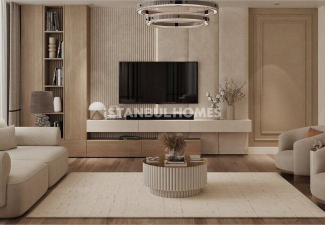 آپارتمانهای با منظره دریا در نزدیکی خیابان اصلی در اوسکودار استانبول 7