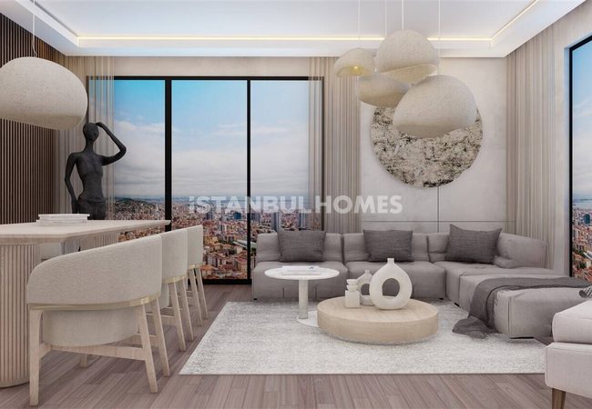 عقارات بإطلالة بحرية في مجمع سكني في كارتال، إسطنبول 16
