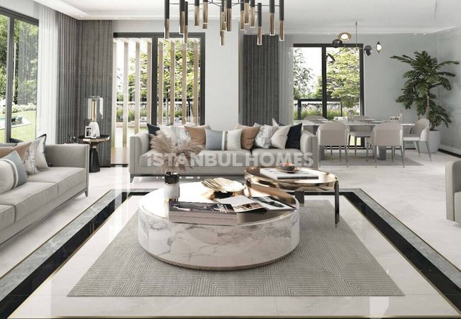 İstanbul Beykoz'da Güvenlikli Sitede Havuzlu 5 Odalı Villalar 7