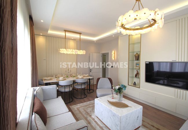 شقق بتصميم أنيق في مجمع سكني مع مسبح في باغجيلار، إسطنبول 12