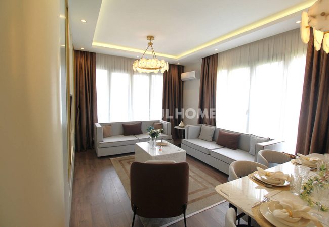 شقق بتصميم أنيق في مجمع سكني مع مسبح في باغجيلار، إسطنبول 9