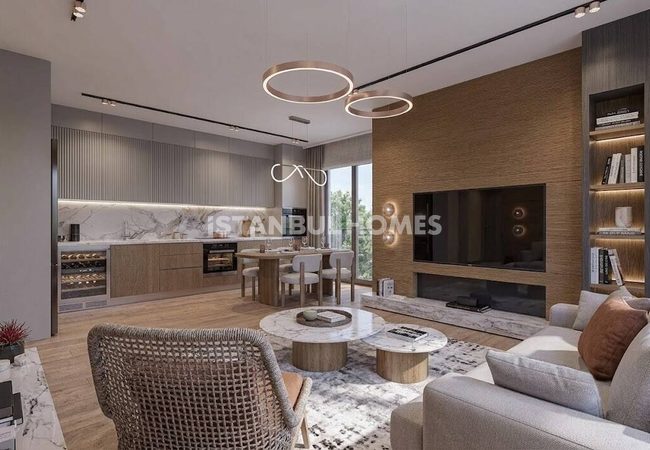 Wohnungen Mit Meerblick Und Privatpool In Ataşehir 16