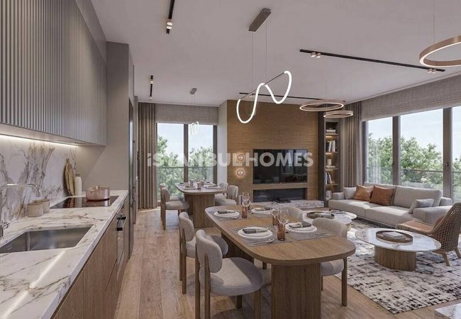Wohnungen Mit Meerblick Und Privatpool In Ataşehir 18