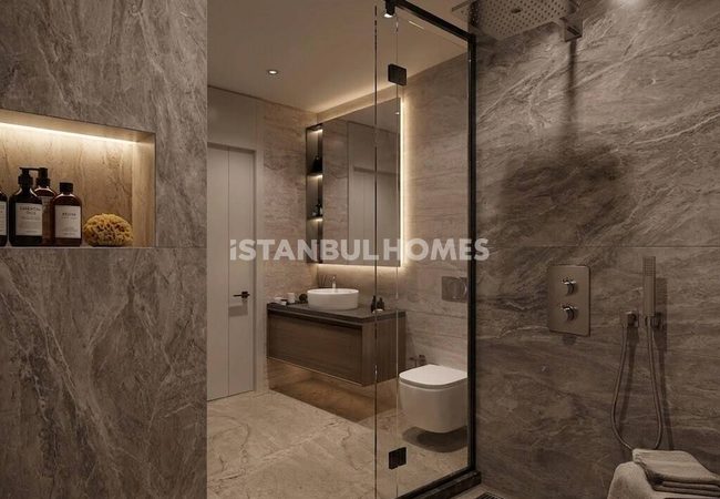Wohnungen Mit Meerblick Und Privatpool In Ataşehir 23