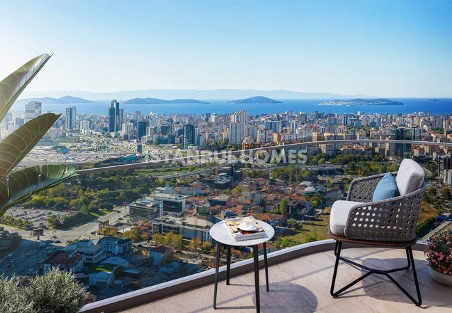 Wohnungen Mit Meerblick Und Privatpool In Ataşehir 24