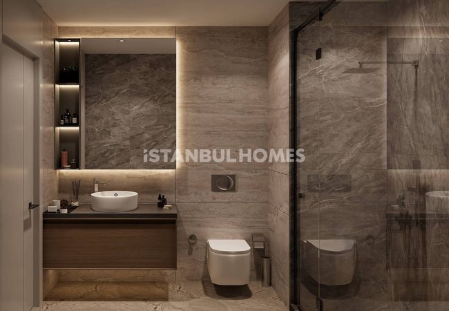 Wohnungen Mit Meerblick Und Privatpool In Ataşehir 22