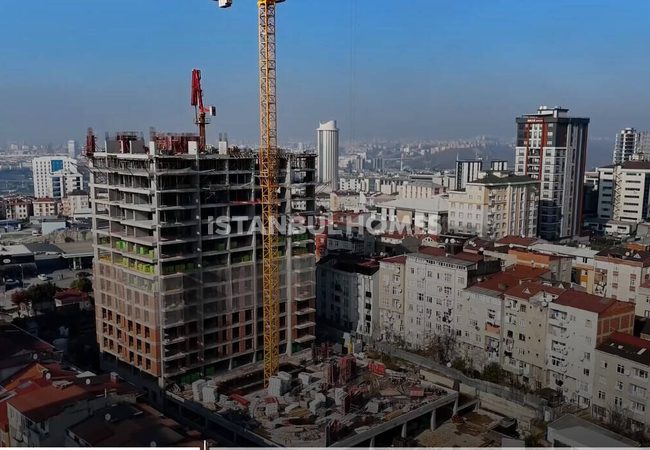 شقق بشرفات على طريق باسن إكسبريس في باغجلار إسطنبول 17