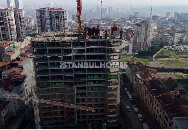 شقق بشرفات على طريق باسن إكسبريس في باغجلار إسطنبول 18